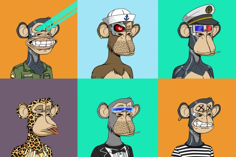 Bored Apes Avatars showing a wide range of rarity top NFT collectibles