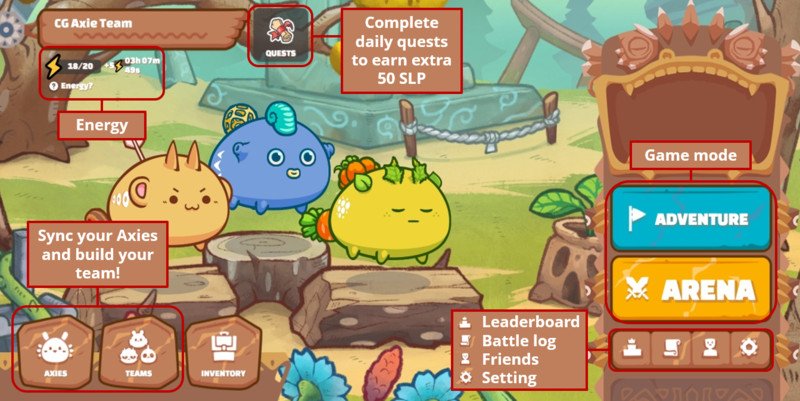 axie infinity gameplay screenshot