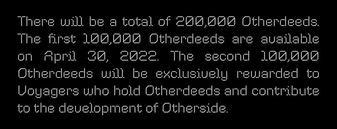 Otherside deed info