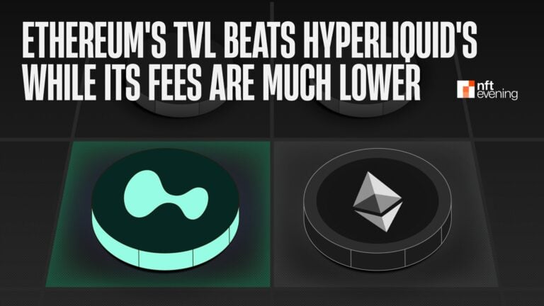 Ethereum's TVL Beats Hyperliquid's While Its Fees Are Much Lower