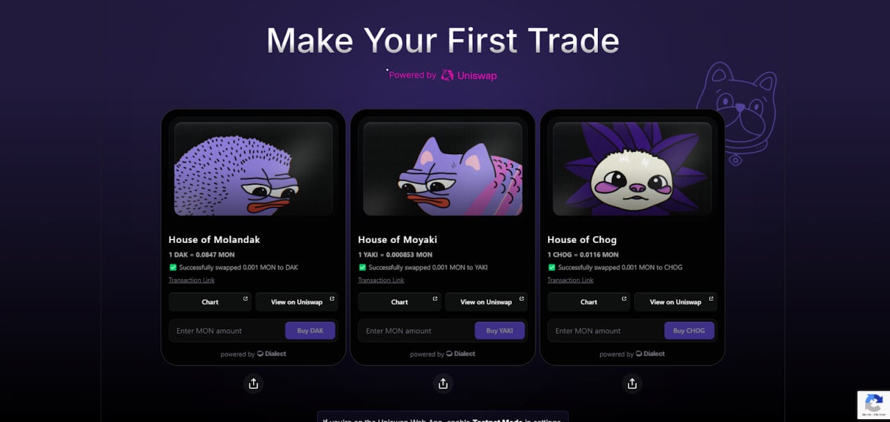 Step 2: Try out as many Ecosystem dApps as possible