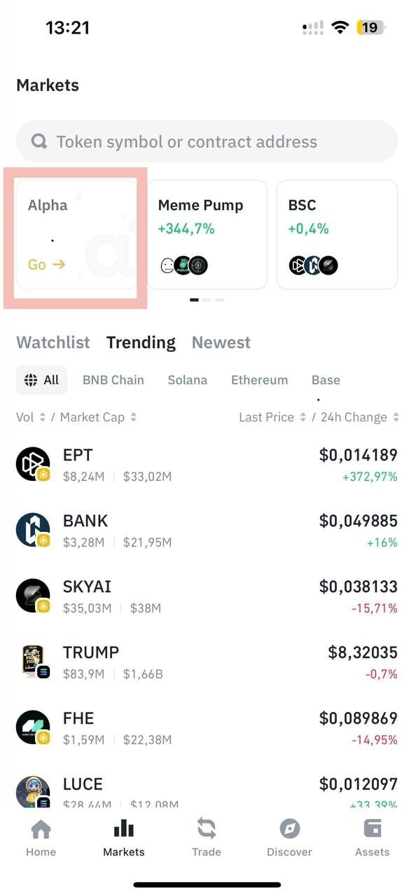 How to Use Binance Alpha