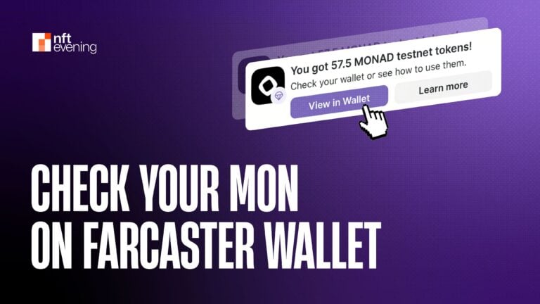 Check Your Monad Tokens (MON) on Your Farcaster Wallet