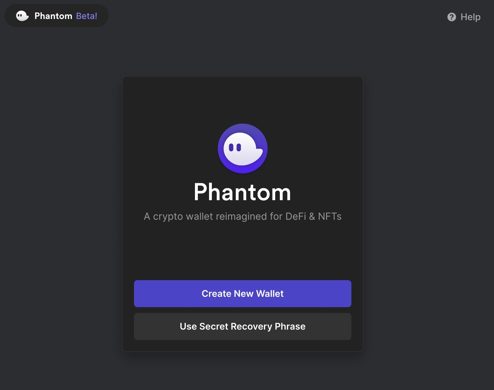 Phantom wallet set up to buy Sol Art