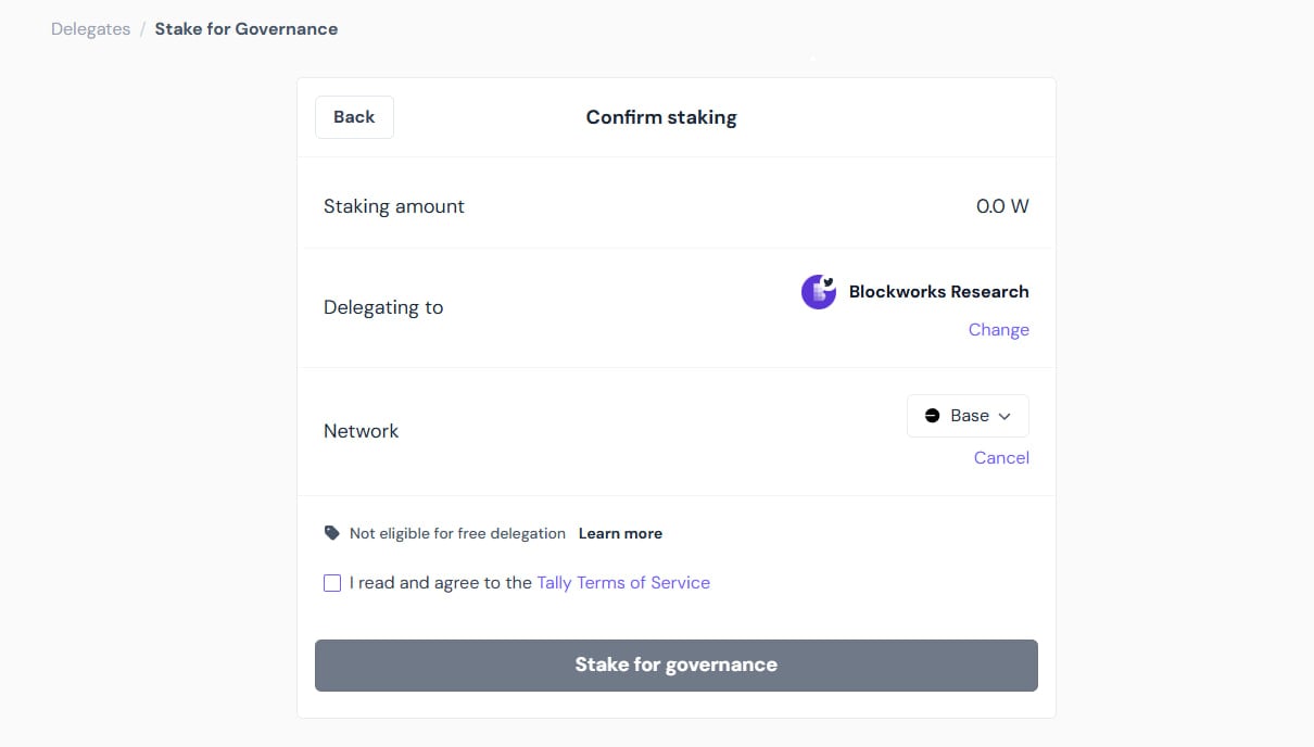Step 5: Stake Wormhole token ($W) to earn Monad Airdrop