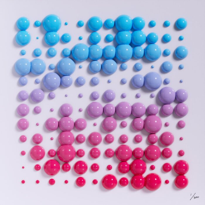 image of a generative NFT artwork from the Twelvefold Bitcoin Ordinals project