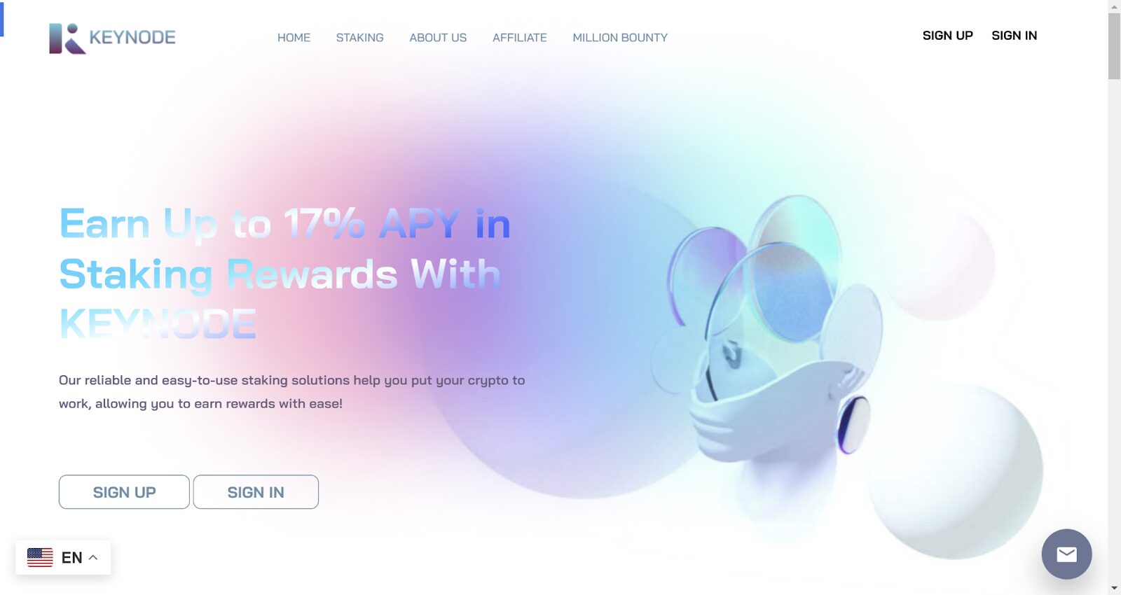 KEYNODE - Best liquid staking platform with attractive welcome bonus ($100)