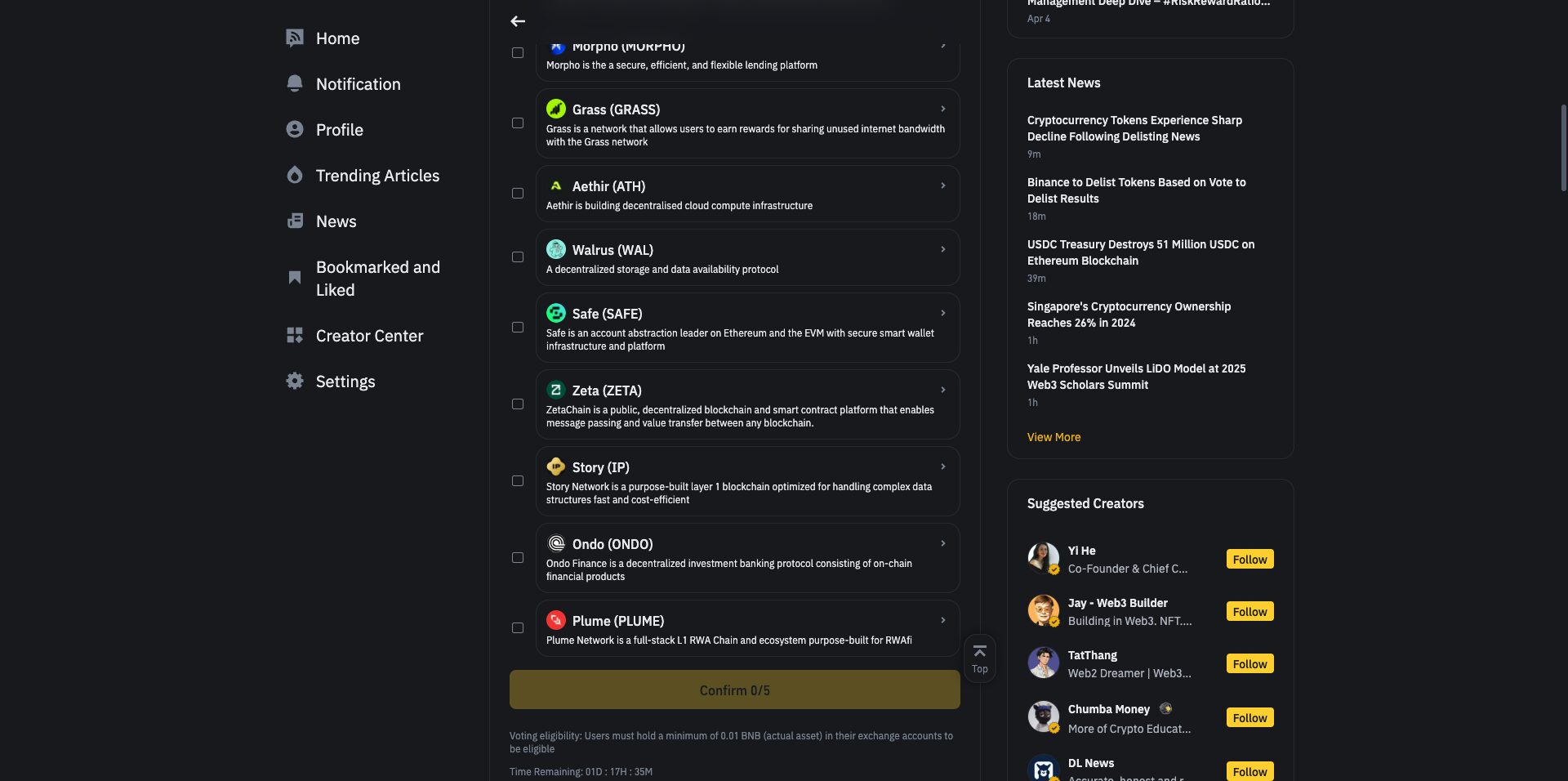 How to Vote on the "Binance Vote-to-List" Program?