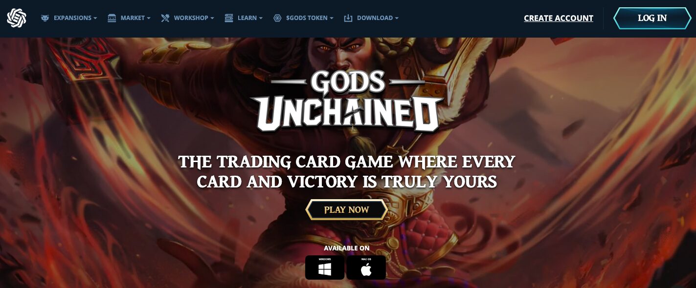 Gods Unchained NFT Trading Card Game