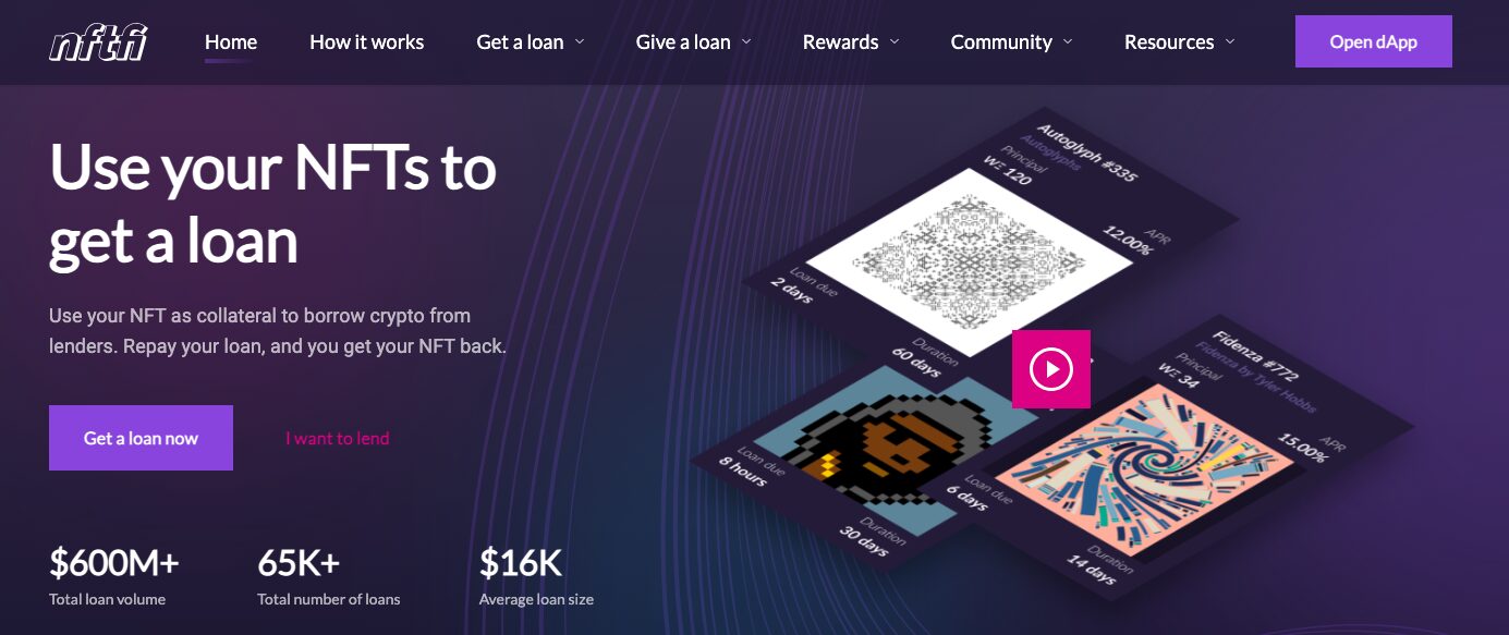 nftfi lending platform