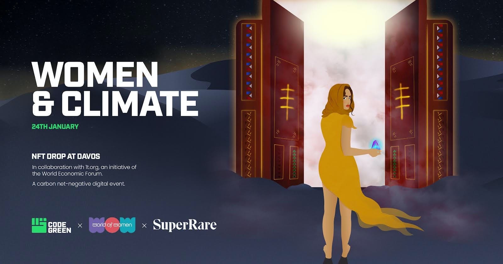 Women & Climate NFT launch poster
