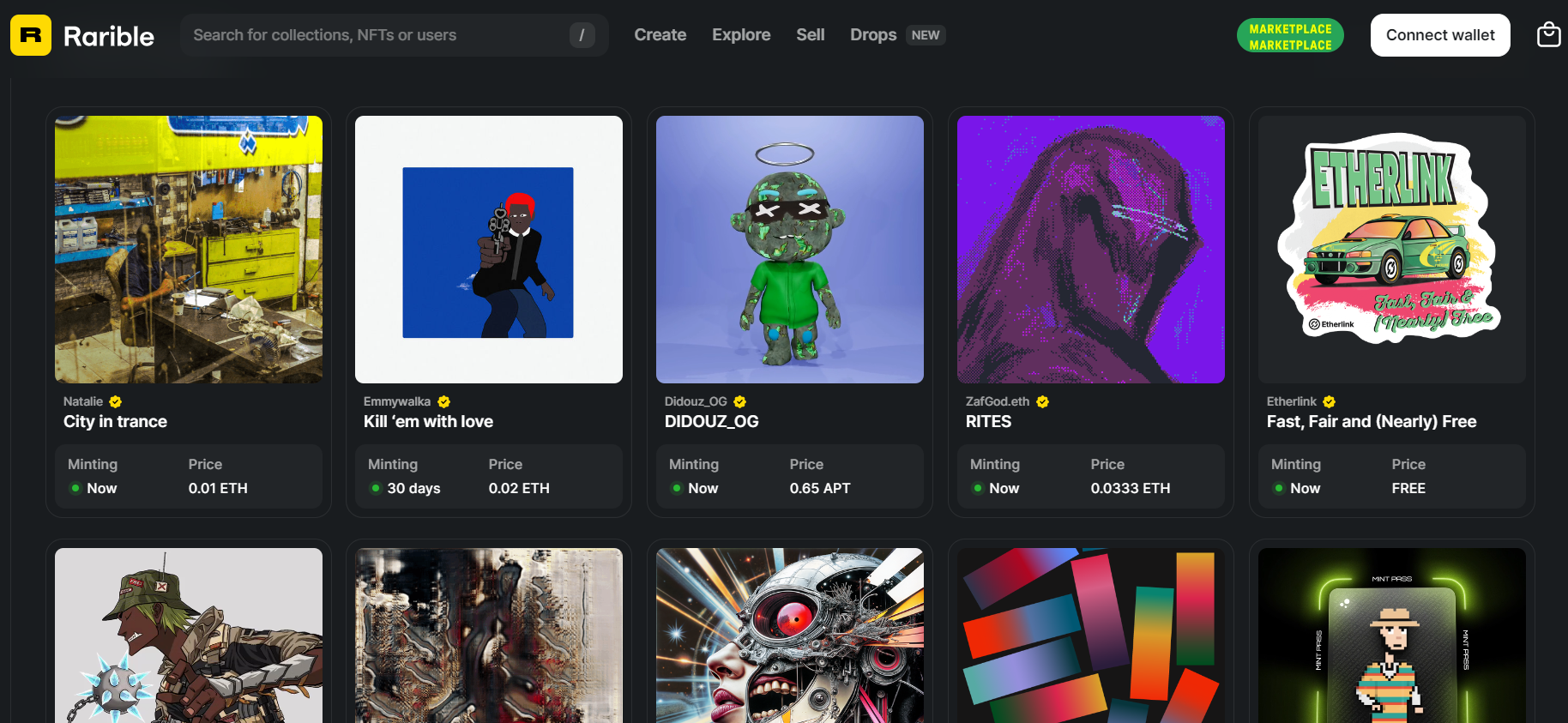 Rarible NFT marketplace