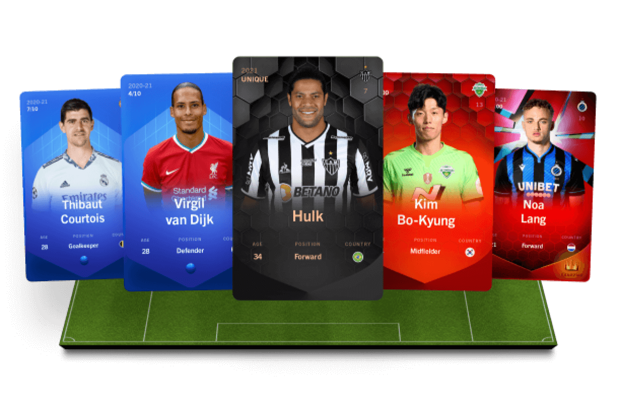 Different soccer team players
