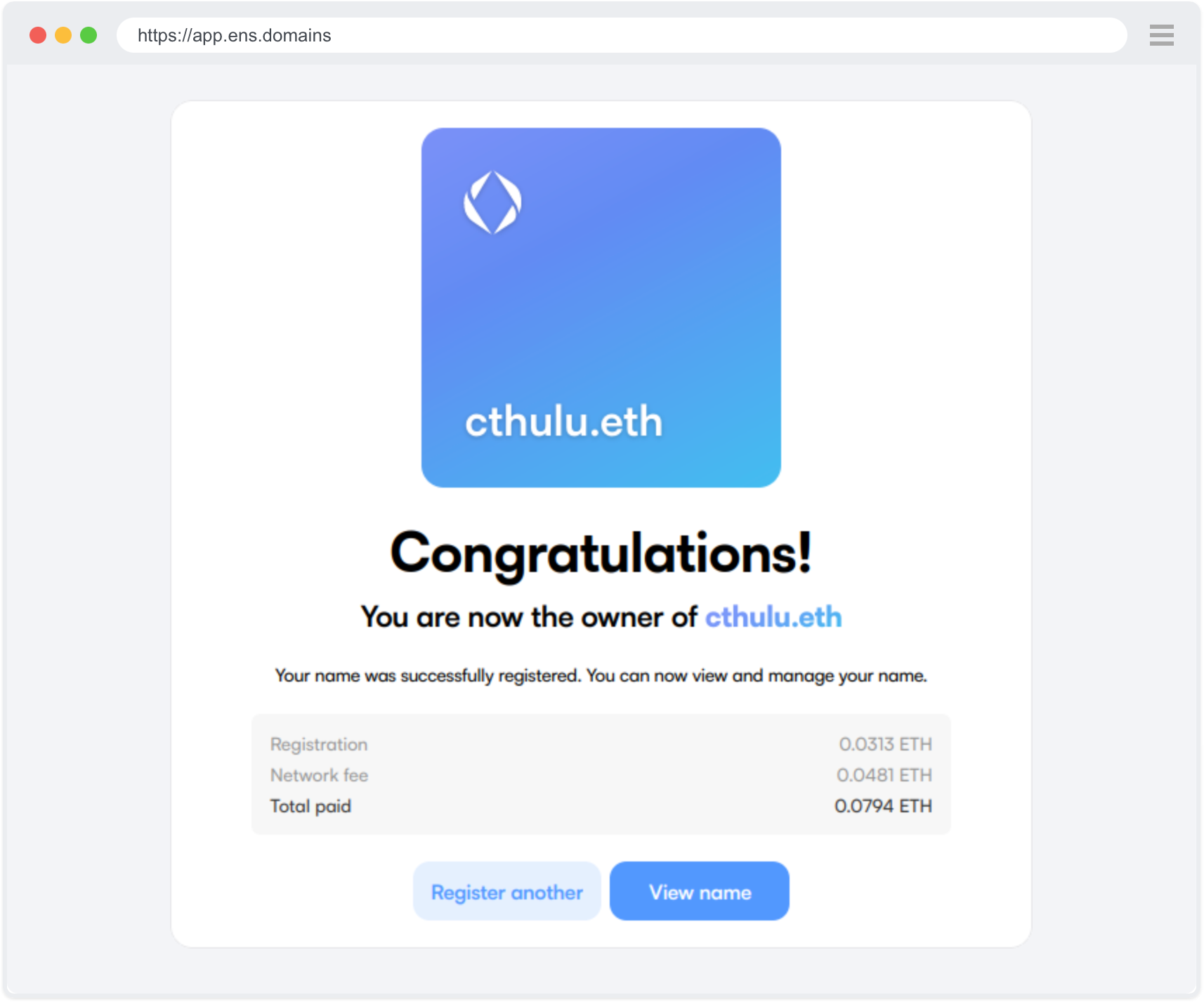 Complete Registration