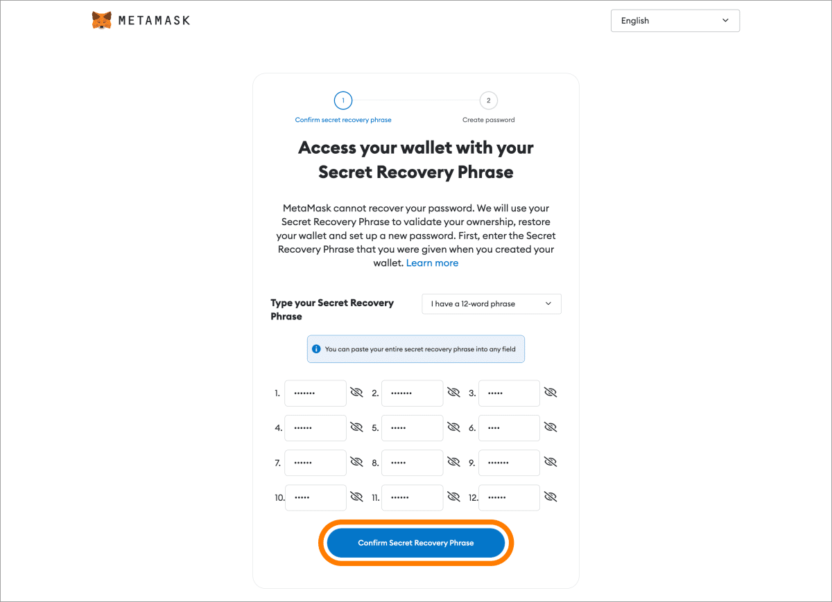 MetaMask support