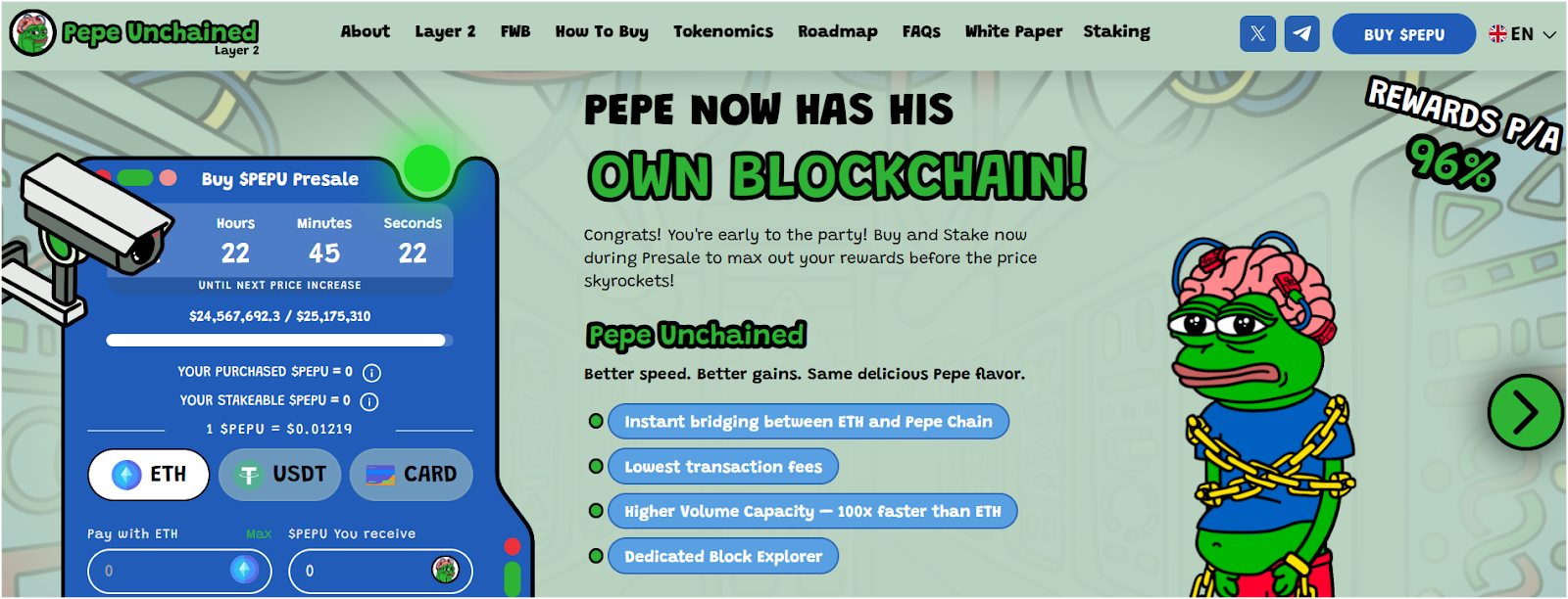 Pepe Unchained ($PEPU)