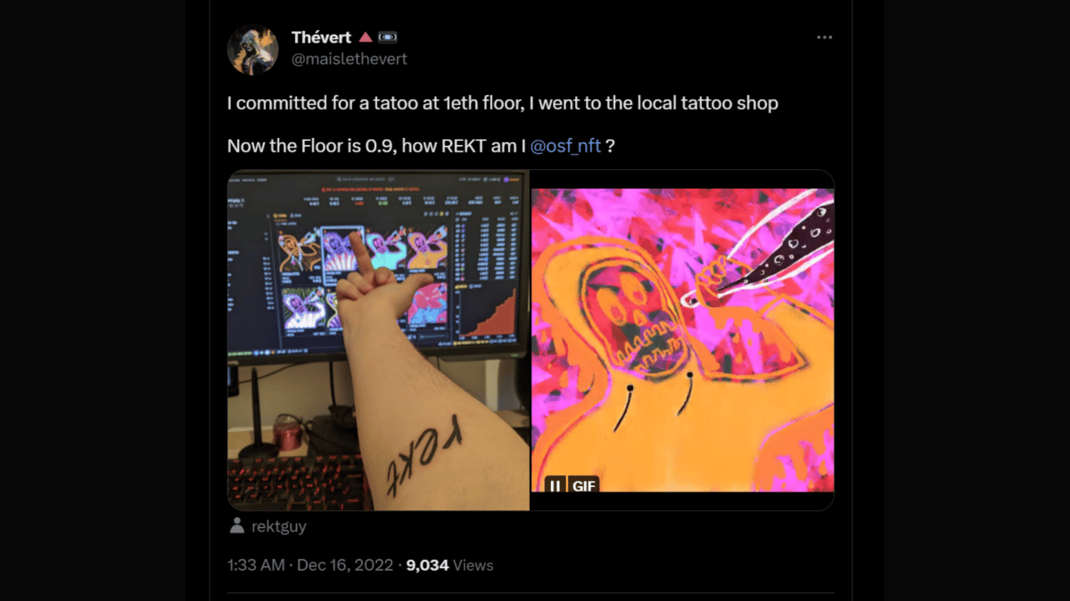 picture of Rekt Community Tattoos! 